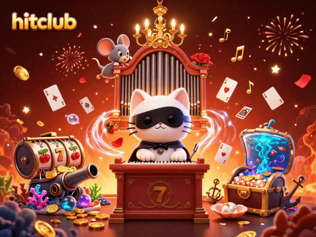 Experience the thrill of hitclub with a vibrant casino scene filled with characters and dynamic gaming elements.