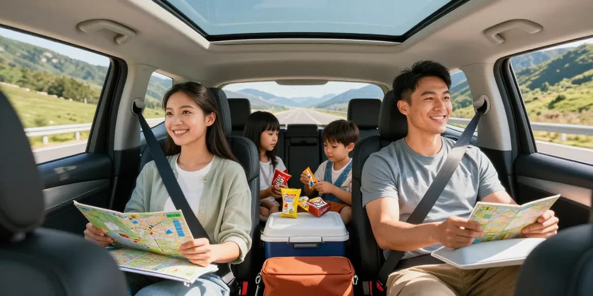 Family enjoying a road trip in a spacious SUV, emphasizing the importance of the best extended car warranty for reliable journeys.