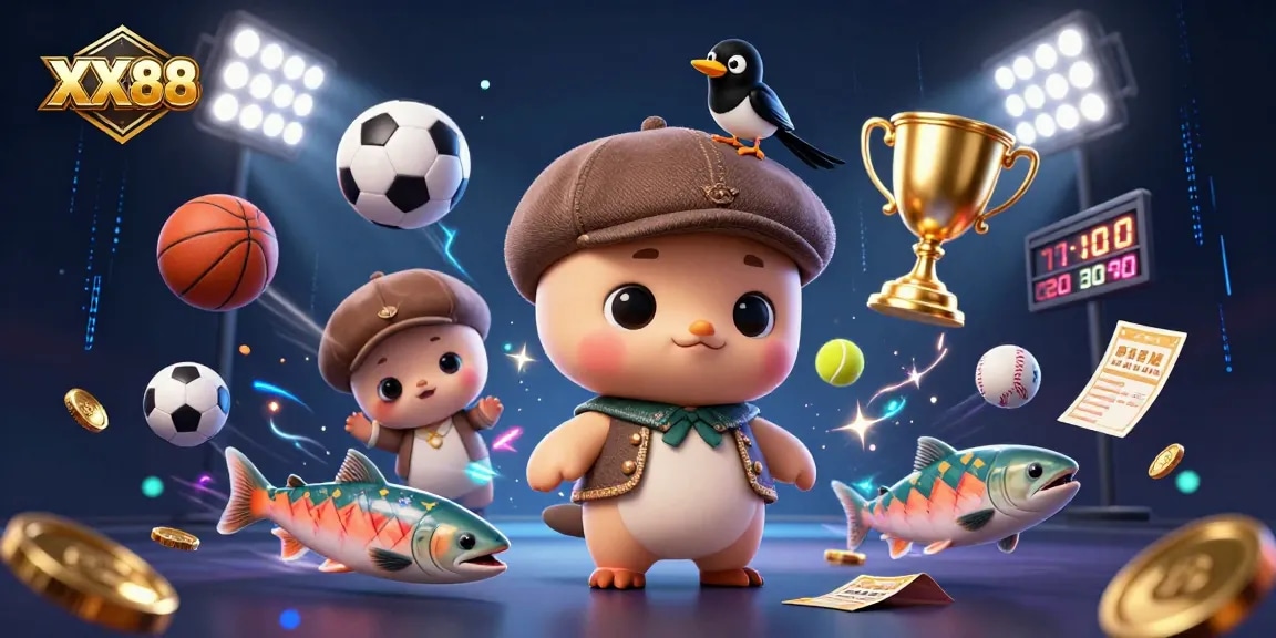 Win big at XX88 with dynamic sports elements and vibrant 3D creatures!