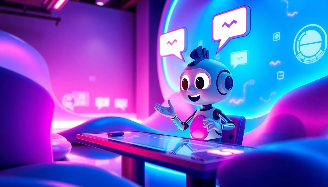 Engaging virtual character chat representing crush on ai interactions.