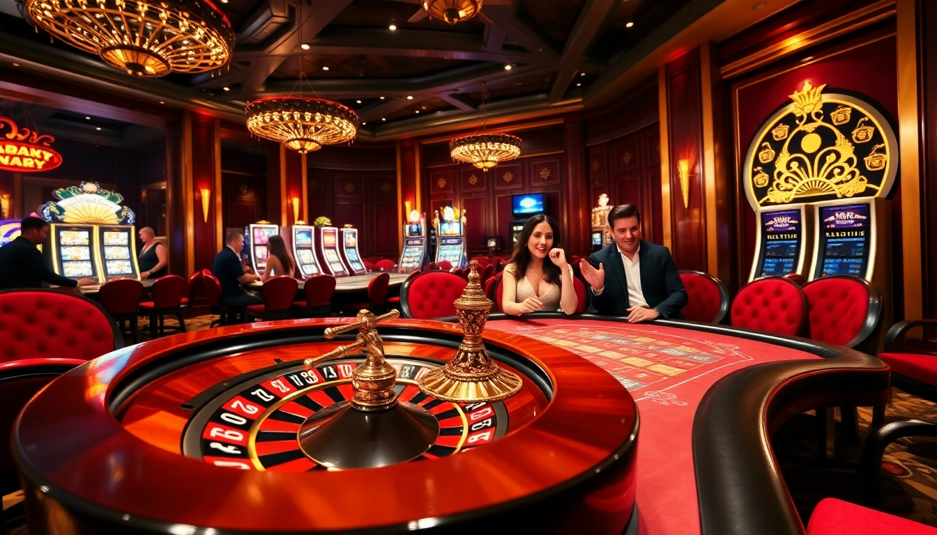 The excitement of professional gambling at a luxurious casino, featuring elements from https://keobongda2.vip/.