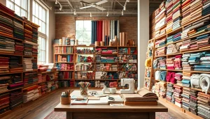Bezoek de stoffen winkel online voor een scala aan kleurrijke stoffen en accessoires.