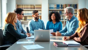 Find underpaid insurance claim assistance through a professional consultation scene highlighting teamwork.